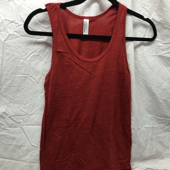 NEW 2 Pack American Apparel TriBlend Tri Blend Red Tank Top Small XS - Picture 5 of 9